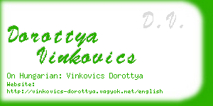 dorottya vinkovics business card